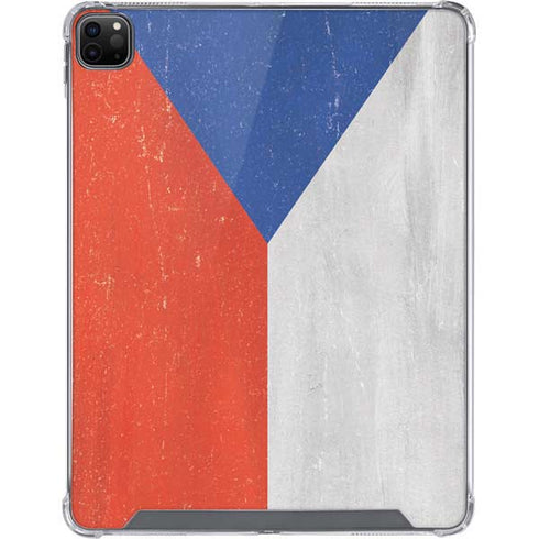 Czech Republic Flag Distressed iPad Cases